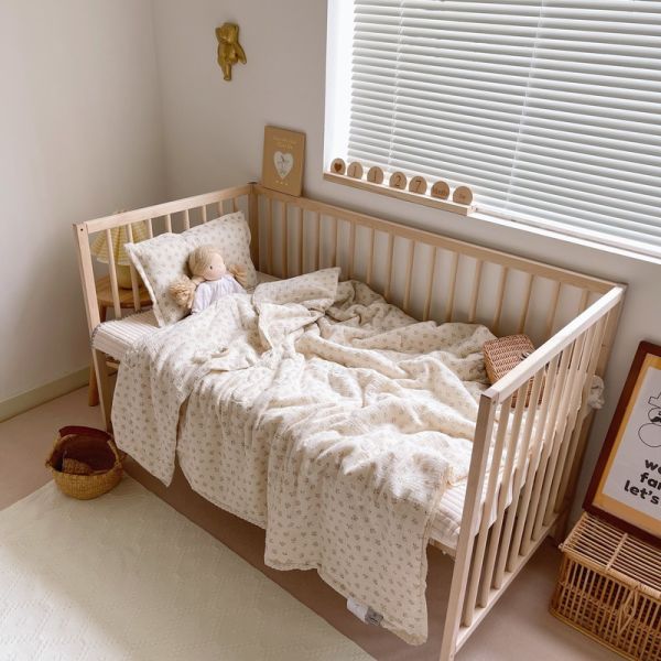 Сверхмягкий дышащий цветочный муслин детская кроватка компост и одеяло хлопчатобумажное легкое