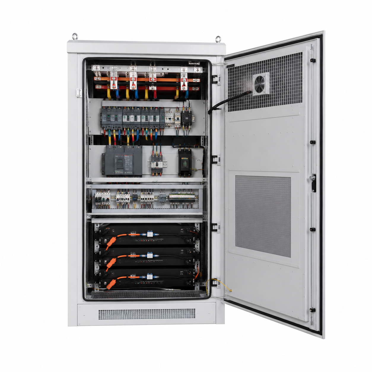 Large Capacity Ventilated Outdoor Distribution Panel Assembly For Farm Energy Storage Cabinets