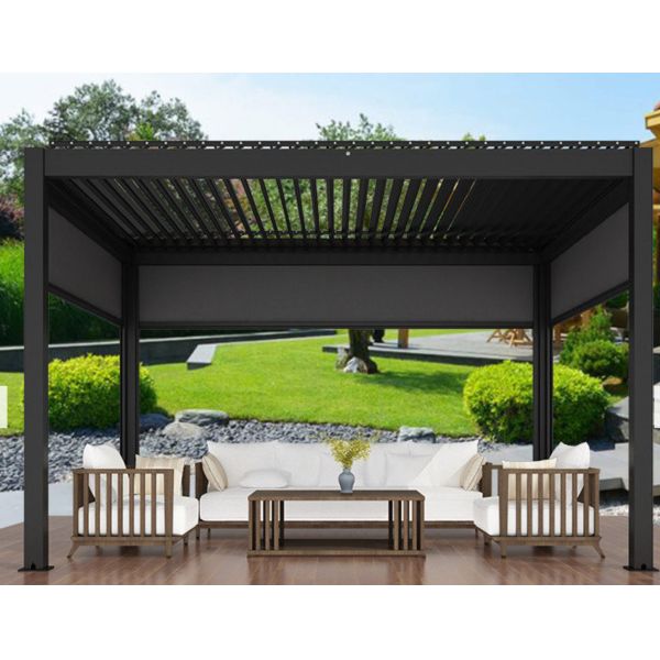 Пергола сени перголы крыши Louvred OEM алюминиевая Retractable