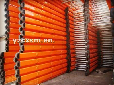 Red Powder Coated Aluminium Scaffolding Ladder / 4M Steel Scaffold Step Ladder
