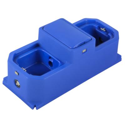Aquecedor automático de gado azul com taxa de fluxo de 40L/min e 1 conjunto de discos de aquecimento de 220V300W
