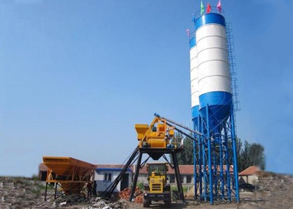 Fully Automated Bucket Type Concrete Batch Plant Simple Large Capacity 75m3/H