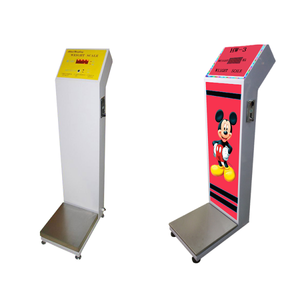 100-240V Power Supply Coin Operated Weighing Measuring Machine for Luggage at Airport