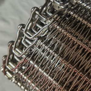 304 Stainless Steel Balance Weave Spiral Wire Mesh Chain Driven Freezer Conveyor Belt