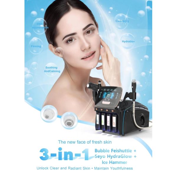 Hydra Deep Pore Cleansing Facial Hydra Dermabrasion Machine Skin Care 360° Vacuum Spiral Technology