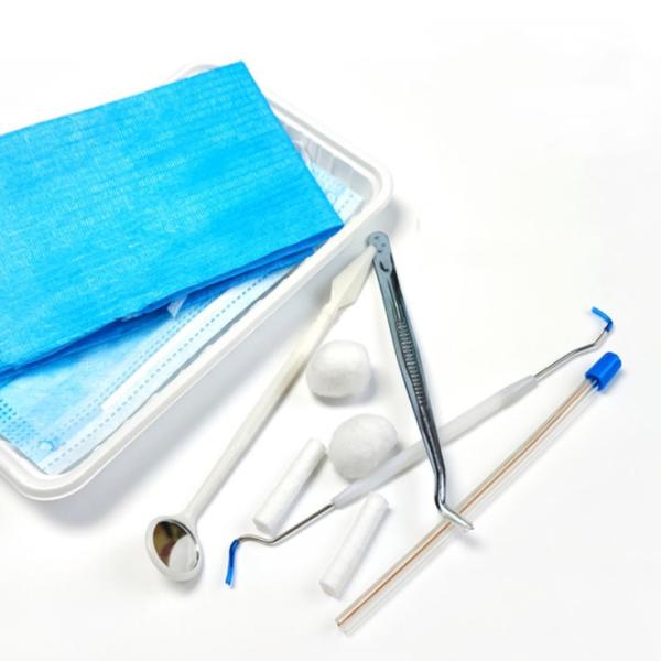 S&J Dental Equipment Surgery Sheet Combination Package Well Blue Sterile Implant Oral Surgery Kit Disposable Dental Kits