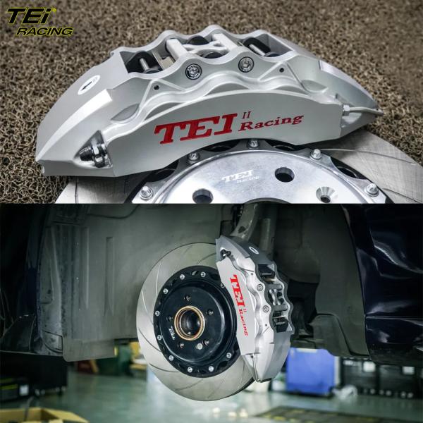 Front Big Brake Kit 6 Piston Caliper With 355x32mm Rotor BBK Auto Brake System For Mercedes Benz E200L 18 Inch Car Rim