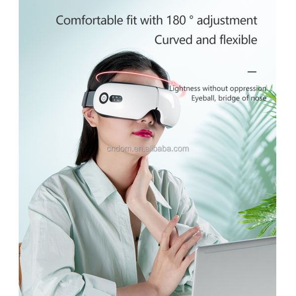 Rechargeable Eye Care Massage Instrument with Bluetooth Music and 5V Rated Voltage