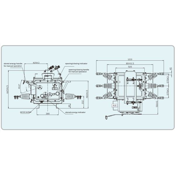 Power Distribution Air Load Break Switch , Load Break Interrupter Switch