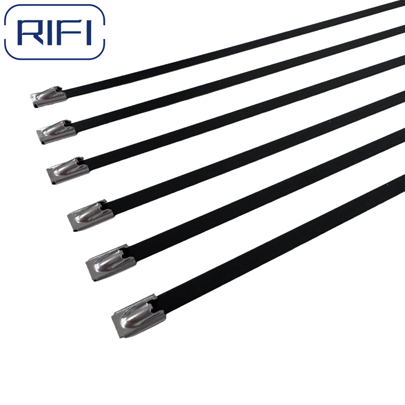 Collier de serrage à bille en acier inoxydable 316 revêtu d'époxy