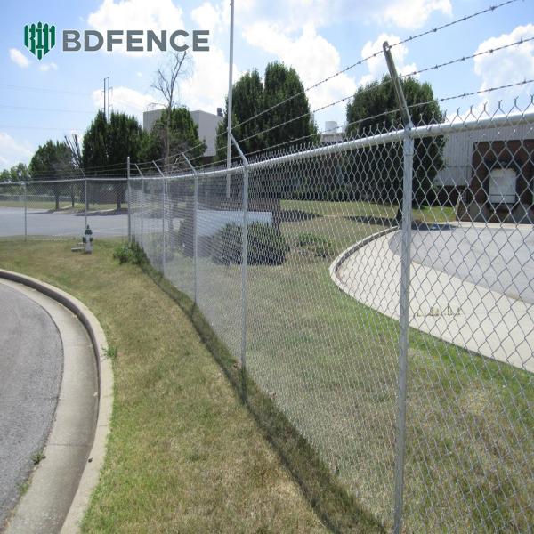 Food Factory Chain Link Fence Sanitation Zone