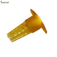 Cage en plastique jaune en gros de reine des abeilles d'élevage de cage de reine de l'apiculture pour l'apiculture