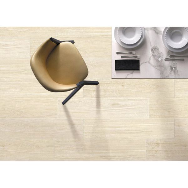 Antique Brick Timber Ceramic Floor Tiles Full Color And Lustre For  Living Room