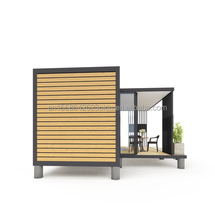 Casas de contenedores modulares prefabricadas estilo de diseño moderno con marco de acero de acero galvanizado 180g