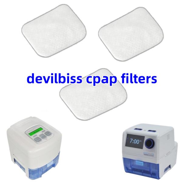 Filtres CPAP jetables en coton pour BV Efficacité de filtration du filtre Couleur blanche