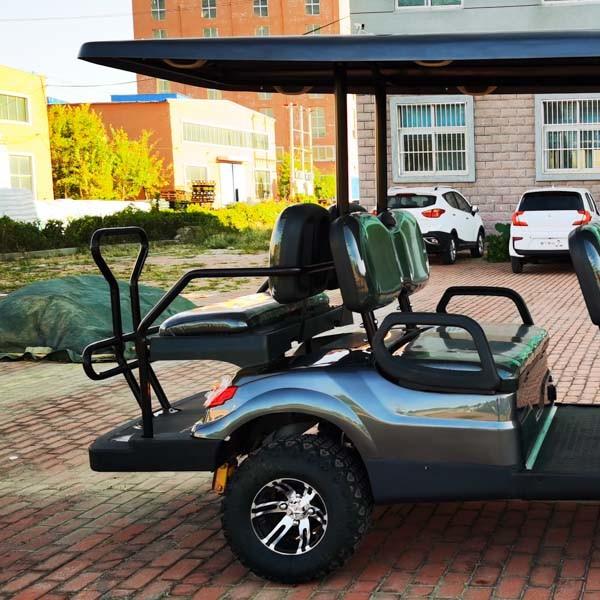 2023 Black 6 Seater Golf Cart 4x4 60V Lithium Battery 35mph