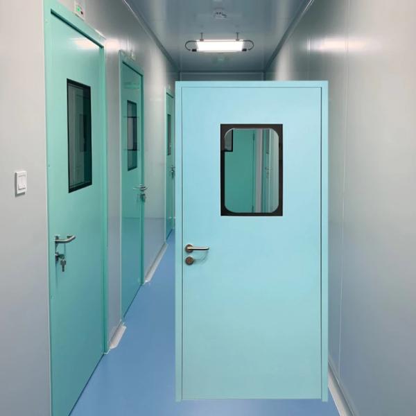 Portas giratórias modulares hermeticamente fechadas para hospital