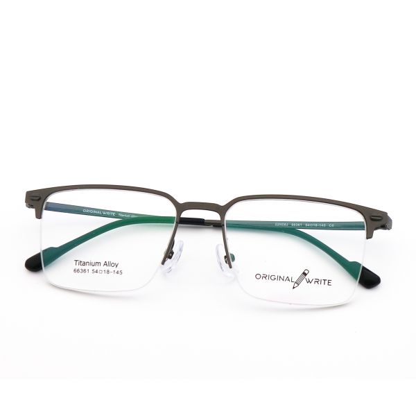 IP-пластировка Модный полный ободок Б Титановые очки Рамка 66361