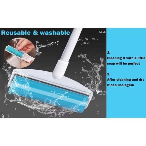Rolo de Lint Reutilizável Lava-se, Rolo de Lint Grande de 8 polegadas Remover de Cabelos para Cães e Gatos