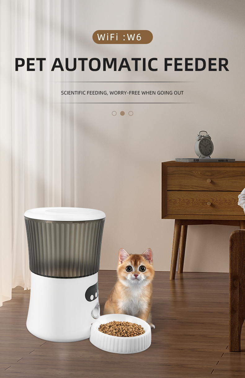 Glomarket Smart Tuya Pet Автоматическая кормушка Wi-Fi 6L Приложение для корма для собак и кошек Пульт дистанционного управления с камерой Автоматическая кормушка для домашних животных