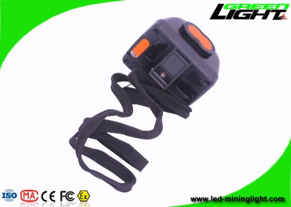 Industrial LED Mining Light Rechargeable 8000 Lux High Beam Black Color with digital screen waterproof with safety rope