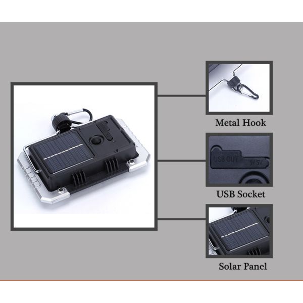 Portable Rechargeable Outdoor Flood Lights 10w For Fishing Camping Wearproof