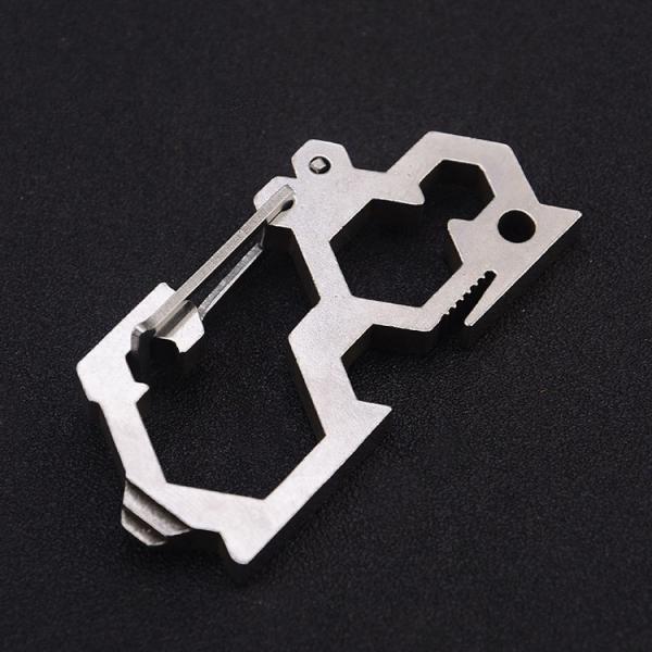 Outdoor Titanium Camping Parts Hiking Gear Multi Function Climbing Buckle