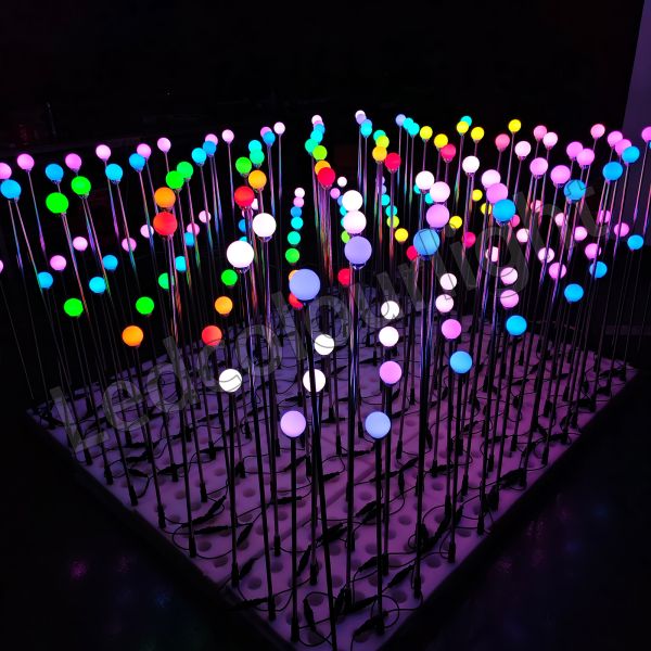 Floor-standing Lamp Garden Lawn Decorative Outdoor Bulb 45mm RGB Globe Lights
