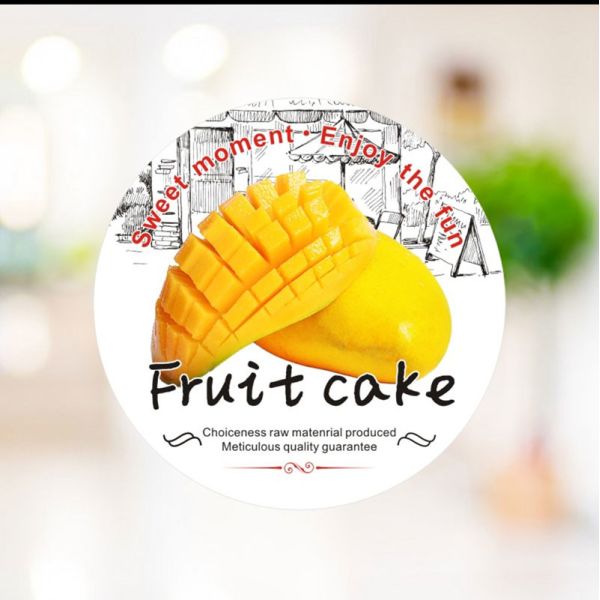 Vegetable Fruit Die Cut Kiss Cut Stickers Roll Pineapple Grape Pear Blueberry