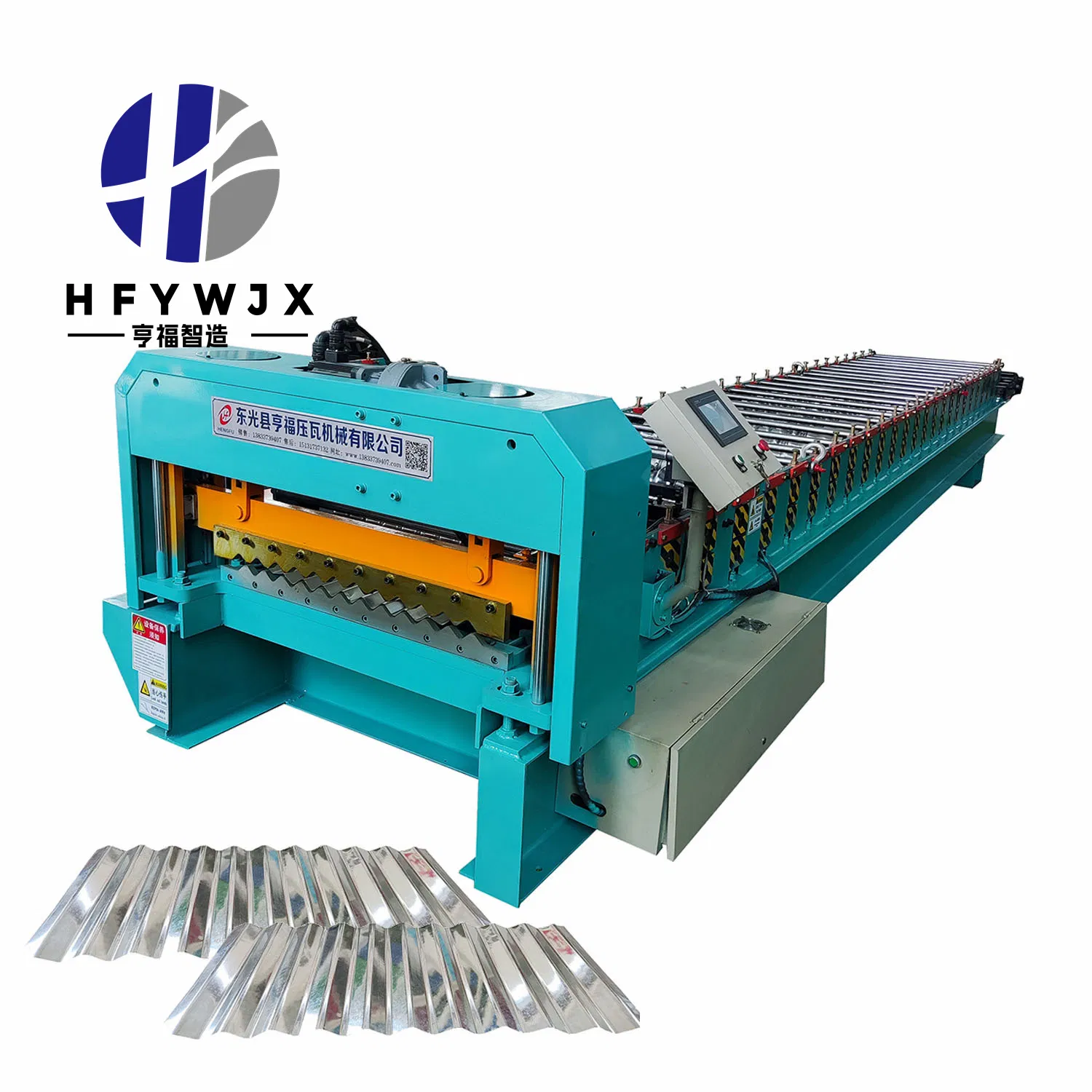 Heavy Duty 350H Steel Frame Cold Hard Corrugated Sheet Roll Forming Machine 1000mm Feed Width  0-40M/Min