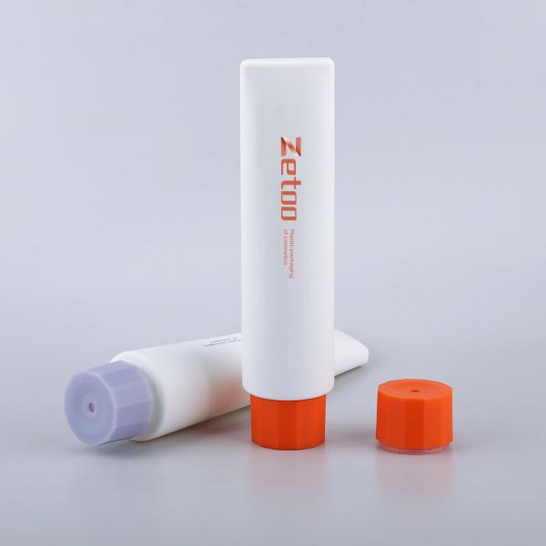 PE Empty Cosmetic Bottles Round Skincare Bottle Packaging White With 35mm Diameter Cap