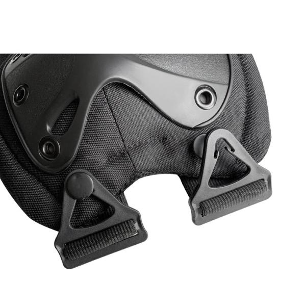 Comfortable Hard Shell Black Knee and Elbow Pads for One Size Fits All Protection Gear
