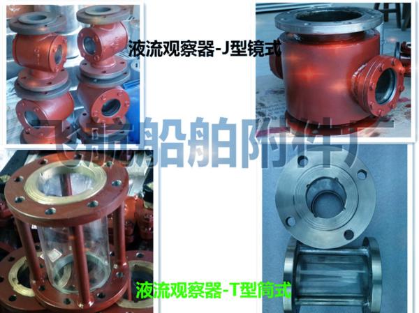 Marine fluid flow observer, liquid flow observation mirror
