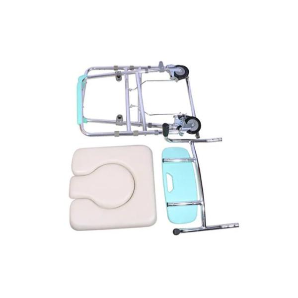 Customized Hospital Toilet Chair CE Standard Flip Up Armrest Modern Commode Chair