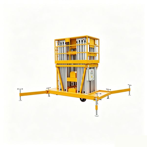 Commercial Aerial Electric Vertical Material Lift For Aviation Paint Hangar 200kg