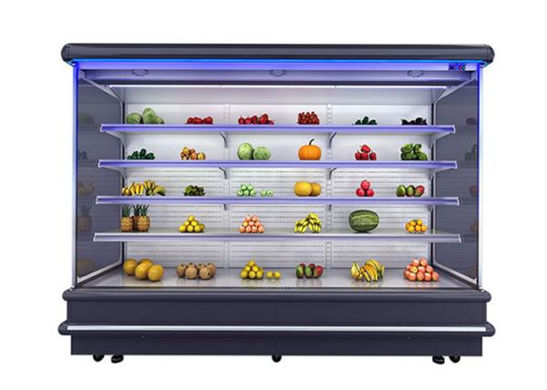 ヨーロッパ式のMultideckの開いたスリラーR404a 2831Lの野菜表示フリーザー