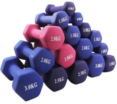 red blue green pink purple 0.5kg-10kg women Vinyl Coated Dumbbells