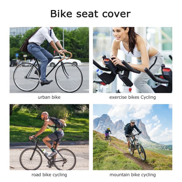 Accesorios de la bici y del ciclo, piel artificial gruesa de la esponja de Seat de la bici de los 3CM