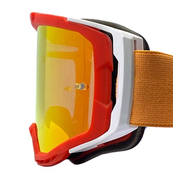 Adjustable Anti Slip Elastic Strap Customizable Motocross Goggles with UV400 Protection