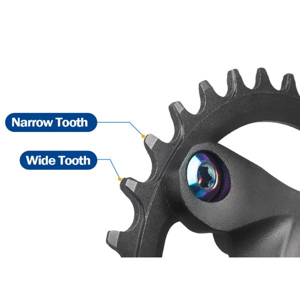 L'alliage d'aluminium va à vélo le vélo de montagne de roue dentée de pièces Crankset 104BCD 32T