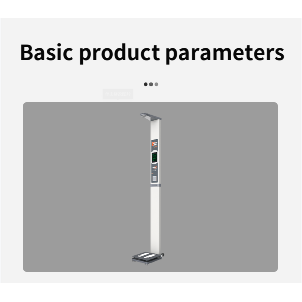 Ultrasonic BMI Height and Weight Scale for Hospital 300kg Capacity Measuring Human Body