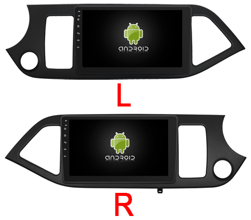 9"/10,1» экранов для стерео 2011-2017 мультимедиа автомобиля Picanto утра 2 Kia