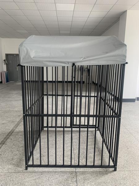 Outdoor Dog Kennel Heavy Duty Metal Frame Fence Dog Cage Outside Pen Playpen Dog Run House with Roof