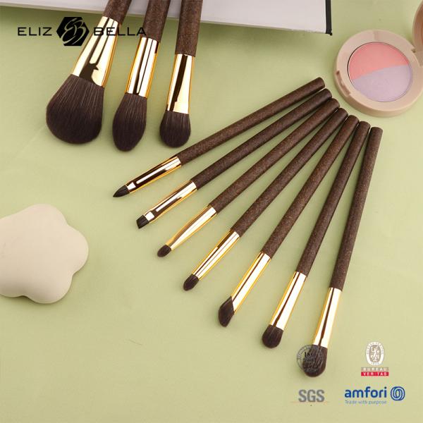 Conjunto de pinceles de maquillaje de viaje personalizables para aplicación profesional de maquillaje