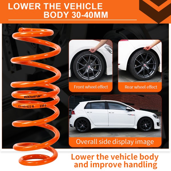 EDDYSTAR Performance Lowering Springs For Chevy Cruze/Malibu/Equinox/Impala/Corvette 2005-2025
