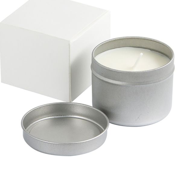 Sublimation Blank Metal Round Tin Box Metal Candle Jar Customized Printing Gift Metal Box