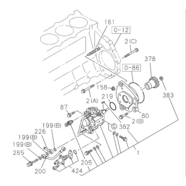 8-97306044-9 Excavator Engine Parts , 4HK1 Fuel Injection Pump 294000-0039