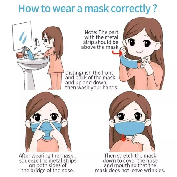 Face Mask Medical Surgical 3 Ply Medical Surgical Face Mask Earloop