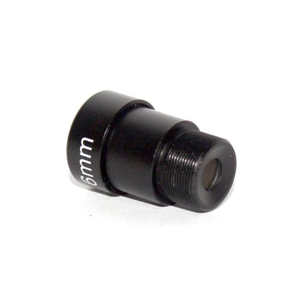 F2.0 Mono Focal Surveillance Camera Lenses 6mm 53 Degrees M12 1/3 And 1/4