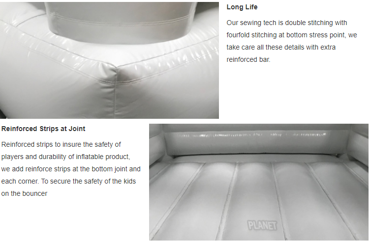 Wedding Party Rainbow Pastel Bounce House Inflatable Bouncer PVC Bouncy Castle